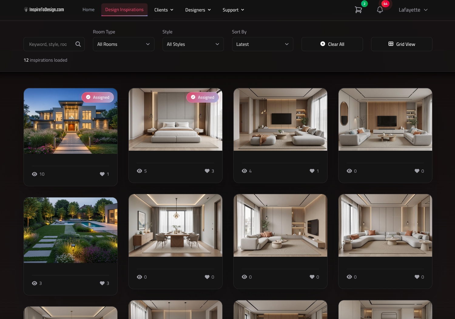 Illustration of a diverse gallery of design styles